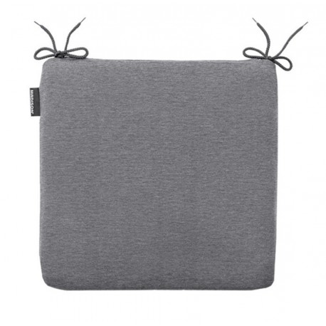 Cojin silla liso gris pack 4 unidades