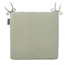 Cojin silla liso verde panama pack 4 unidades