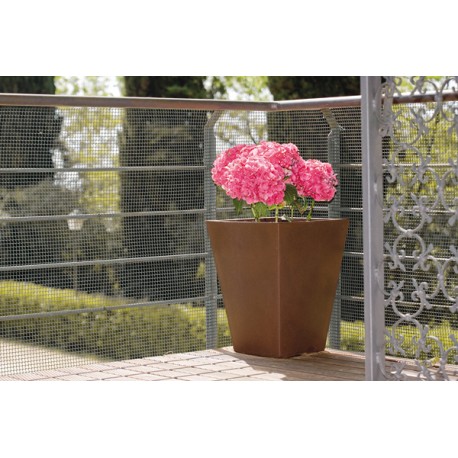 Malla plastico 5x5mm 25mtr Marron