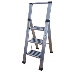 Escalera aluminio 3 peldaños anchos CZ