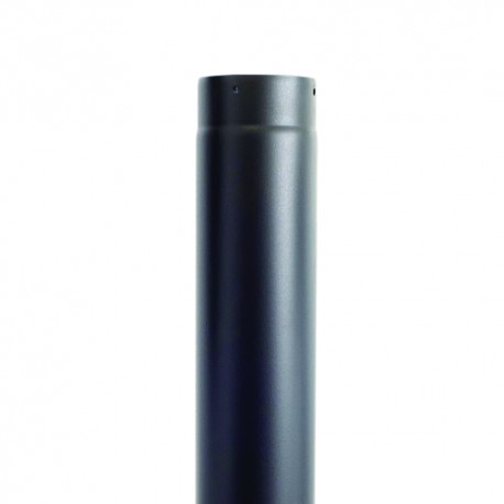 Tubo estufa negro mate 250 mm 1mtr