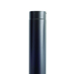 Tubo estufa negro mate 300 mm 1mtr
