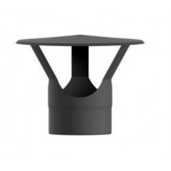 Sombrero fijo negro mate 250 mm