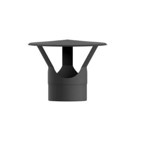 Sombrero fijo negro mate 250 mm