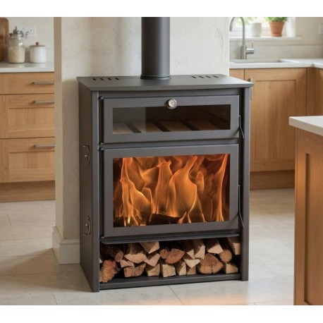 Estufa leña Ecodesign Zeus Horno Juan Panadero