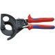 Alicate cortacables carraca 280 mm. Knipex