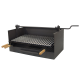Cajon barbacoa elevador parrilla inox.
