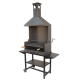 Barbacoa carbon chimenea parilla inox.