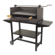 Barbacoa de carbón con elevador parrilla