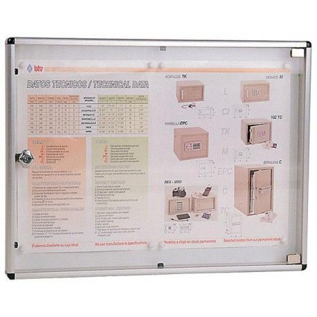 Tablon anuncios aluminio Arregui