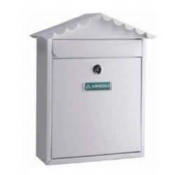 Buzon exterior acero blanco tejado Arregui