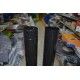 Tubo estufa vitrificado negro 100 mm. 1mtr.