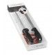 Cuchillo jamonero + chaira + funda 3 claveles