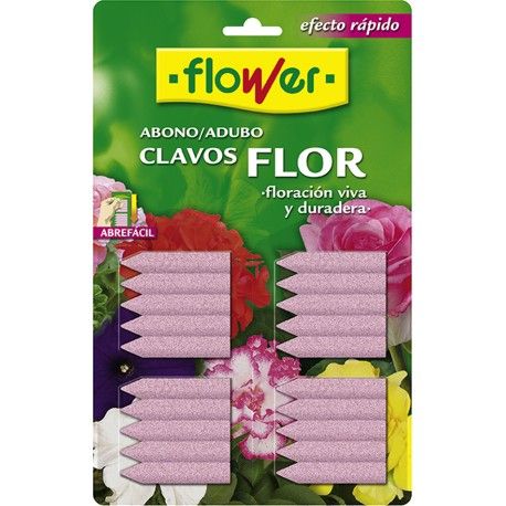 abono clavos plantas flor