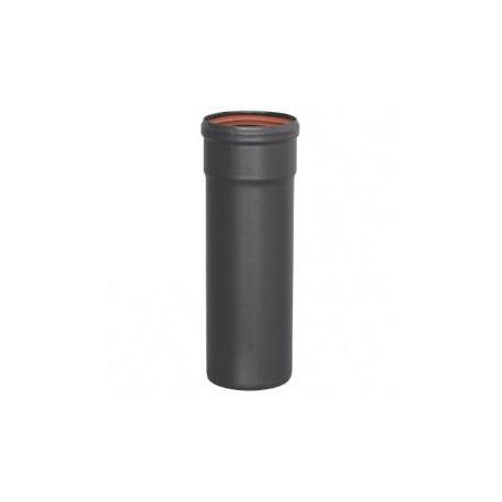 Tubo estufa pellet negro 50 cm 80 mm