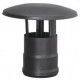 Sombrerete negro fijo pellet 80mm