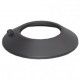 Roseton tubo negro 80mm Practic
