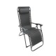 Tumbona relax plegable negra Profe