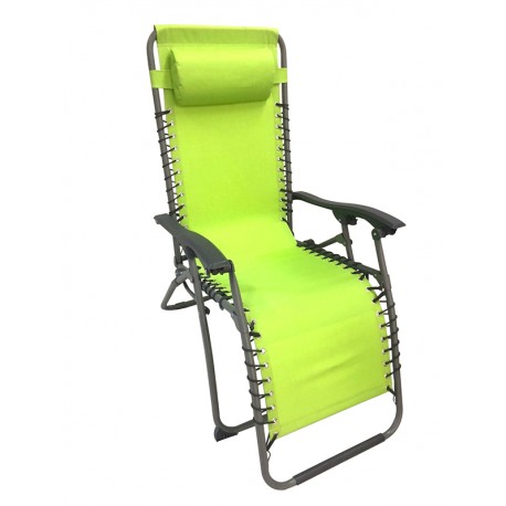 Tumbona relax plegable verde lima